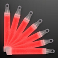 4" Red Mini Glow Sticks with Lanyard - Blank